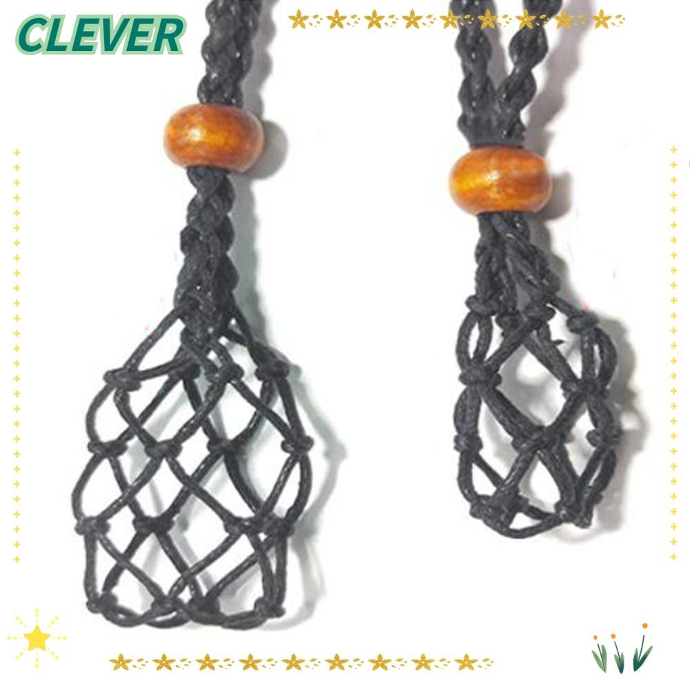 Clever ผู้ถือคริสตัลสําหรับหินของขวัญสําหรับเพื่อนปรับความยาวสร้อยคออุปกรณ์เสริมสายหนังผู้ถือ