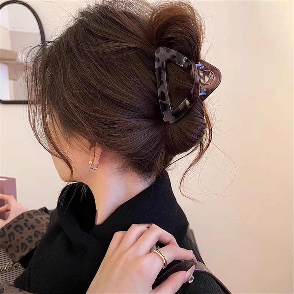 อะคริลิที่เรียบง่ายคว้าคลิปฉลามคลิปกิ๊บผู้หญิงใหม่ระดับไฮเอนด์อุปกรณ์ผม - รูปที่ 2