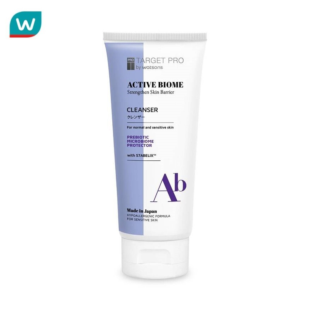 Target Pro by Watsons ทาร์เกท โปร บาย วัตสัน แอคทีฟ ไบโอม คลีนเซอร์ 120 กรัม.