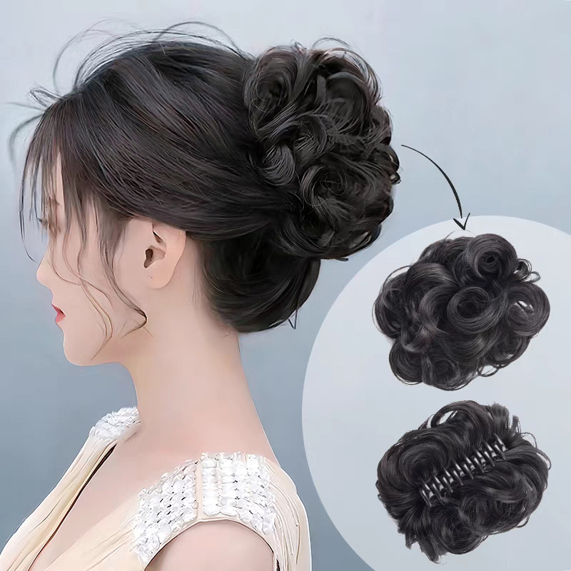 คลิปวิกผมเหมือนจริงเกาหลีเดี่ยวสําหรับเครื่องประดับผมผู้หญิง