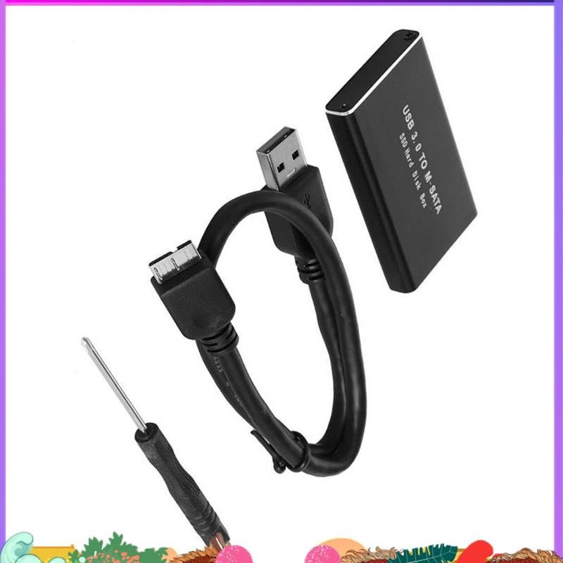 Super MSATA to USB 3.0 SSD Disk Box Storage Case Adapter สําหรับ 30x50 มม.30x30 มม.MSATA SSD