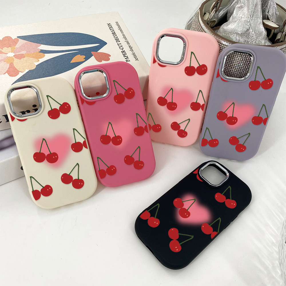 ส่งจากไทย เคสไอโฟน12 ลายเชอร์รี่ หัวใจชมพู ใช้ได้กับIPhone11 12 13 14 15 16 Pro MAX PLUS X XS XR 7 8 plus กันน้ำกันฝุ่น ราคา ถูกที่สุด ดีลบีเคเค แกลเลอรีภาพที่ 7