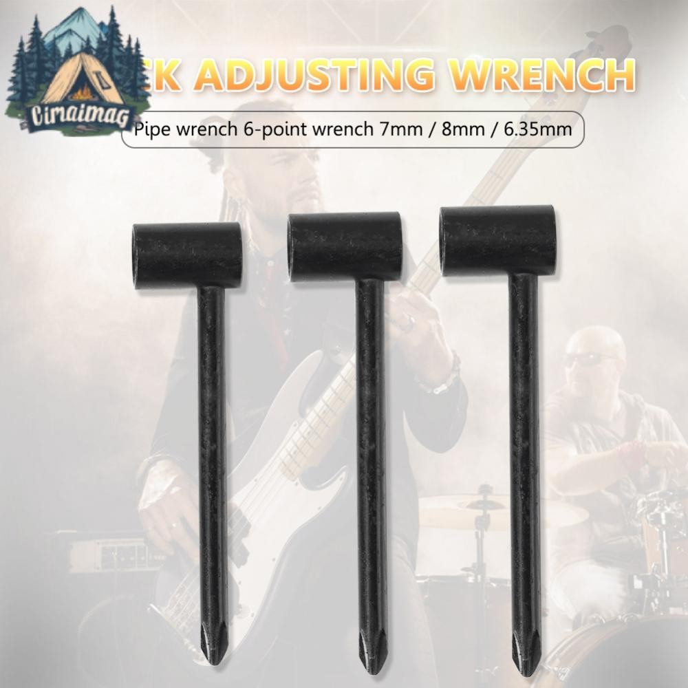 ประแจหกเหลี่ยม ท่อซ็อกเก็ตโลหะ สําหรับกีตาร์ 7 8 6.35 มม. 3 ชิ้น - รูปที่ 5