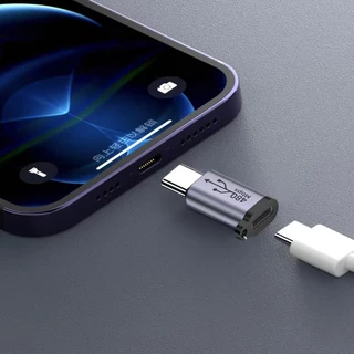 Micro USB Mini USB Type-C iOS อะแดปเตอร์ชายหญิง Converter ข้อมูล Sync ชาร์จสําหรับ Xiaomi Samsung โทรศัพท์มือถืออะแดปเตอร์ USB C ปลั๊ก Transfer แปลง