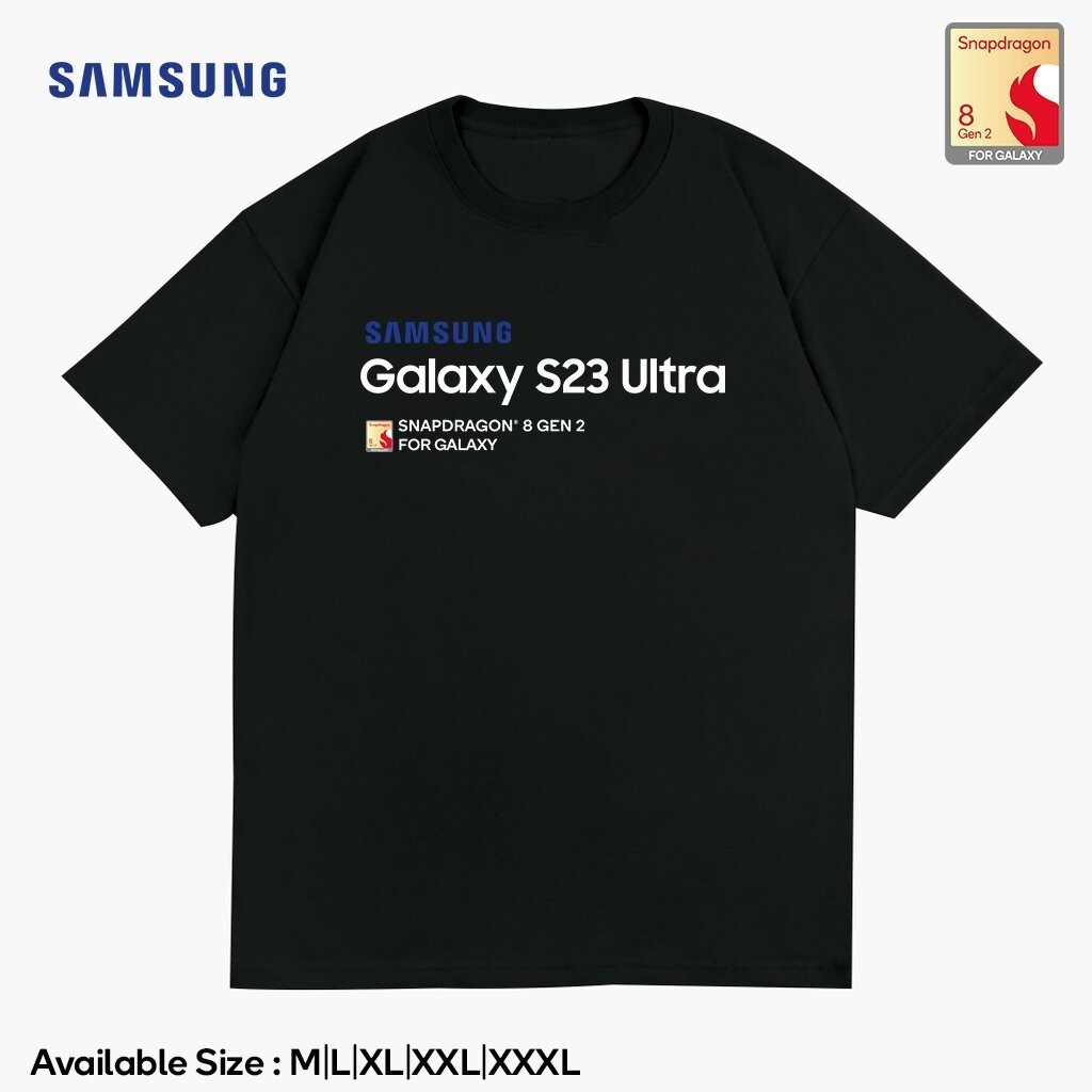 T-Shirt【New】ใหม่ เสื้อยืด ลาย Kaos Kaos Kaos Samsung Galaxy S23 Ultra 5G Snapdragon 8th Gen 2 คุณภาพดีที่สุด S-5XL