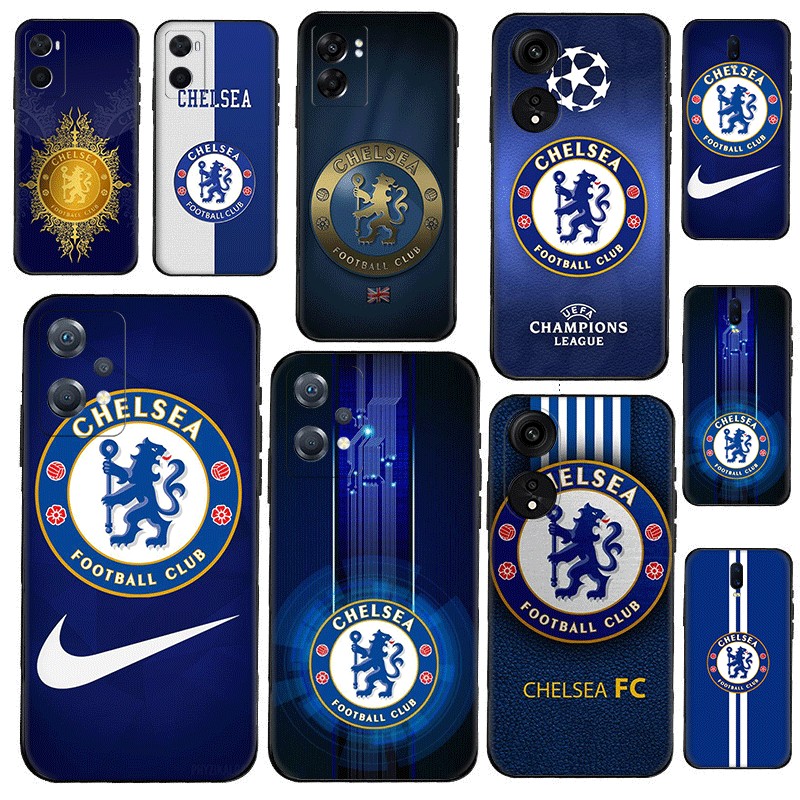 เคสโทรศัพท์ซิลิโคน TPU แบบนิ่ม ลายสโมสรฟุตบอลเชลซี สีดํา สําหรับ OPPO A96 5G A95 4G A78 5G A58 4G A78 4G A38 4G A18 4G ราคา ถูกที่สุด ดีลบีเคเค