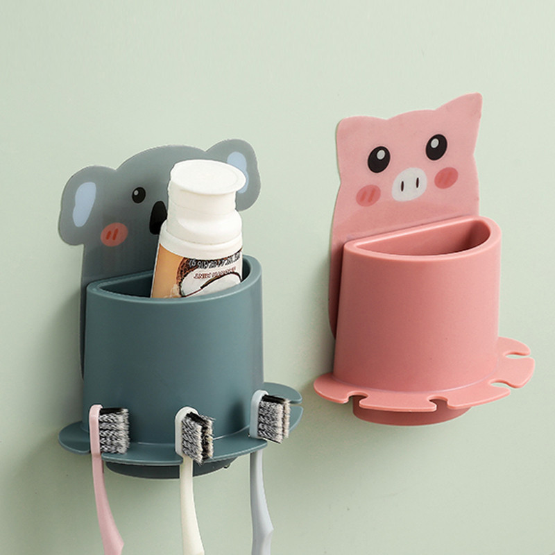 ที่แขวนแปรงสีฟัน แบบติดผนัง ลายการ์ตูนน่ารัก