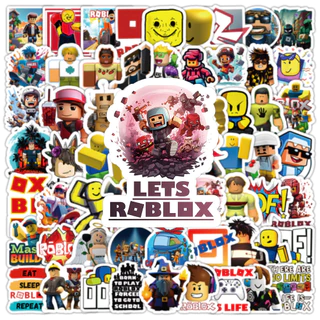 สติกเกอร์ ลายกราฟฟิตี้ Roblox สําหรับติดตกแต่งหมวกกันน็อค จักรยาน 100 ชิ้น