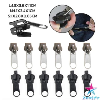 ZXF หัวซิปกระเป๋า ชุดซิปซ่อม มี 6 ชิ้น/เซต เปลี่ยน 3สี Zipper Head
