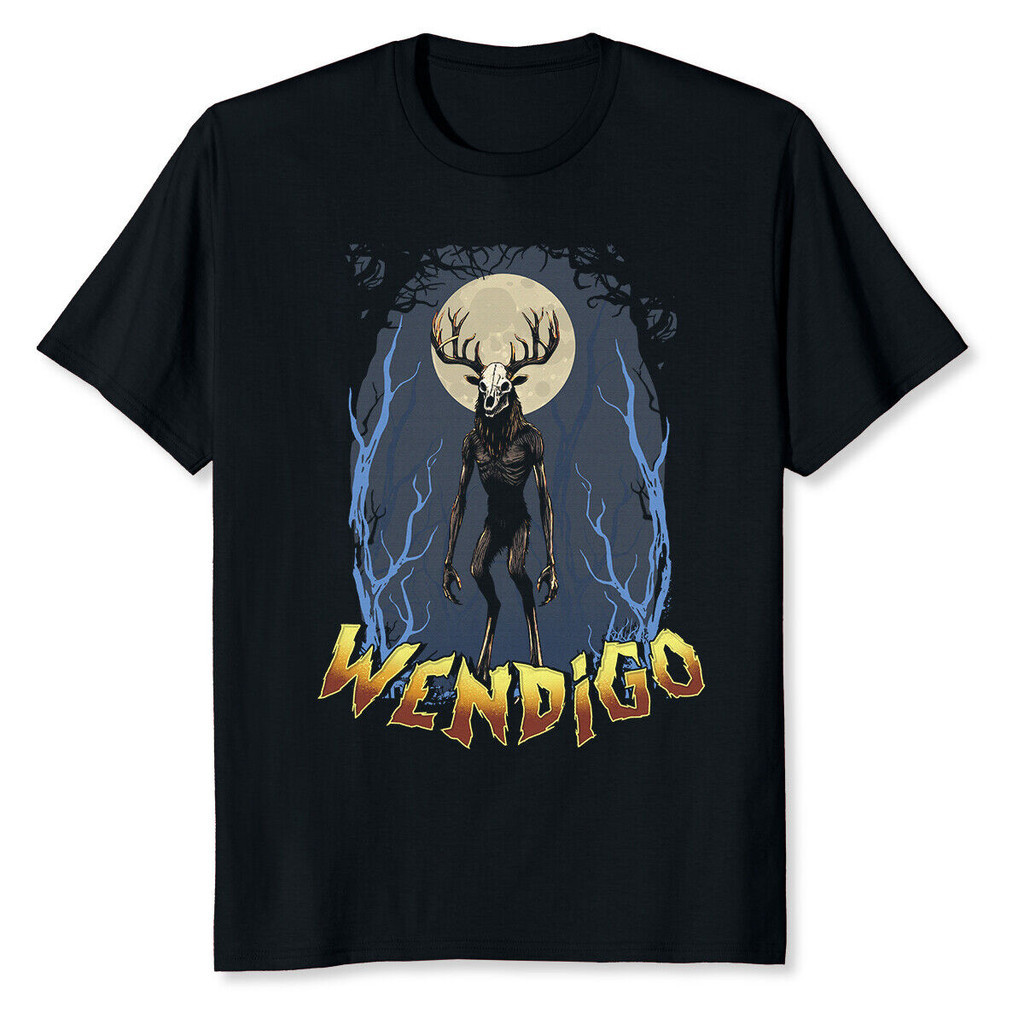 เสื้อยืดธีม Wendigo สร้างจากเรื่องเล่าลึกลับและสิ่งมหัศจรรย์