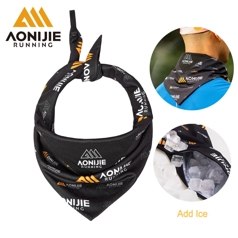 Aonijie E4427 วิ ่ ง Cooling คอผ ้ าเช ็ ดตัวสามเหลี ่ ยมป ้ องกันแสงแดด Ice, Quick-drying Breathable สําหรับ Trail กลางแจ ้ ง Hike Marathon