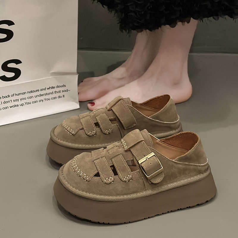 รองเท้าแตะแฟชั่น*รองเท้าไม่มีส้น รองเท้าส้นสูงสต, มาใหม่ 4 ซม 3สี size 35-40 แฟชั่นทันสมัย สไตล์อังกฤษ