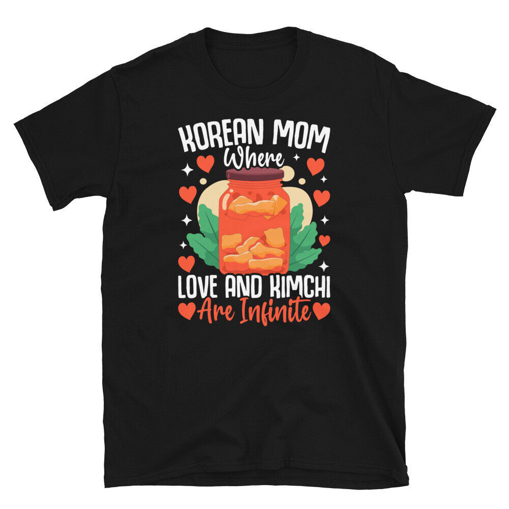เสื้อยืดแขนสั้น Korean Mom Where Love And Kimchi Are Infinite