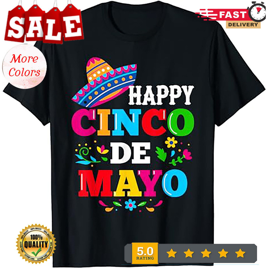 เสื้อยืด Happy 5 De Mayo Lets Fiesta Viva Mexico Cinco De Mayo Man