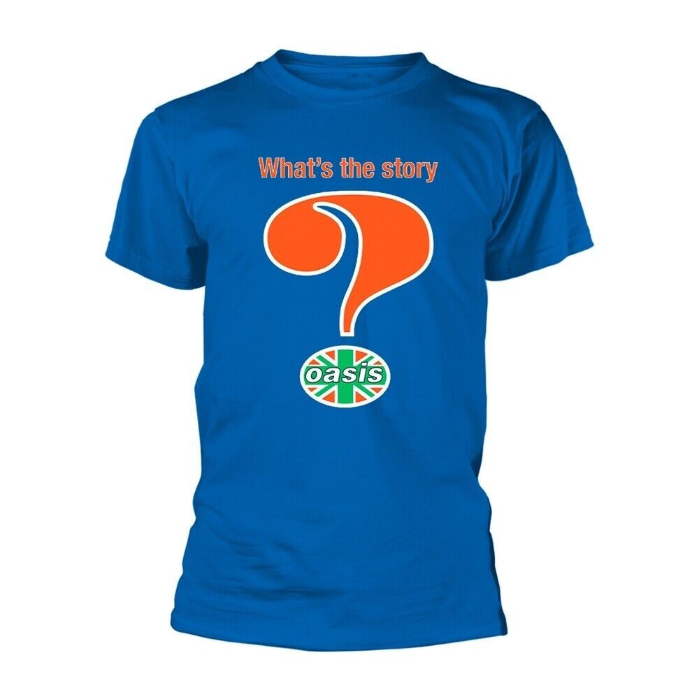 Oasis Question Mark Royal Blue T Shirt - ใหม่