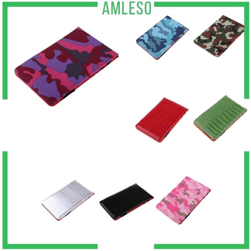 [ Amleso ] Professional Golf Scorecard Holder ที ่ วางหนังสือพร ้ อม Scorecard และดินสอ