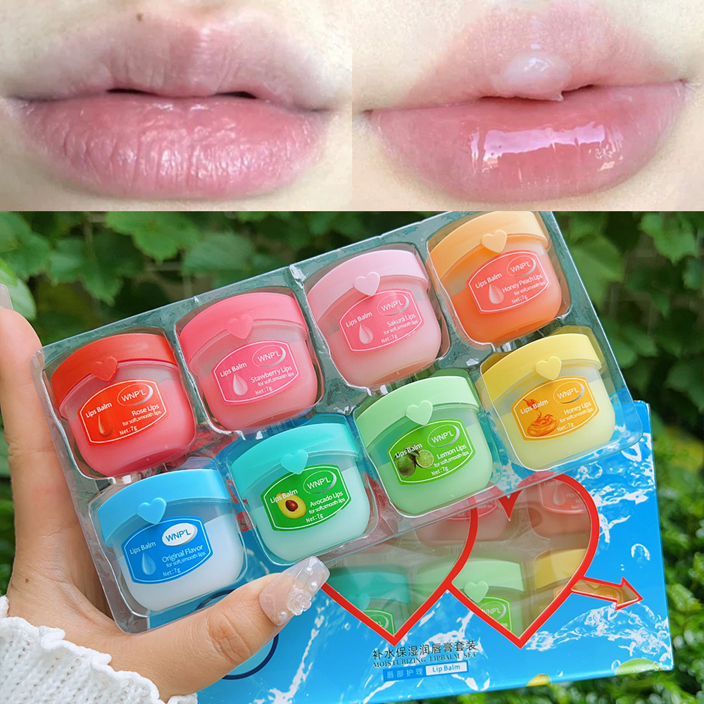 4/6/8ชิ ้ น Tinted Lip Balm Set - Repairing Lip Fine Lines, Relief Dry - Long Lasting, Moisturizing, Nourishing - Lip Care Balm - Lip Treatment - Lip Make Up Cosmetic
