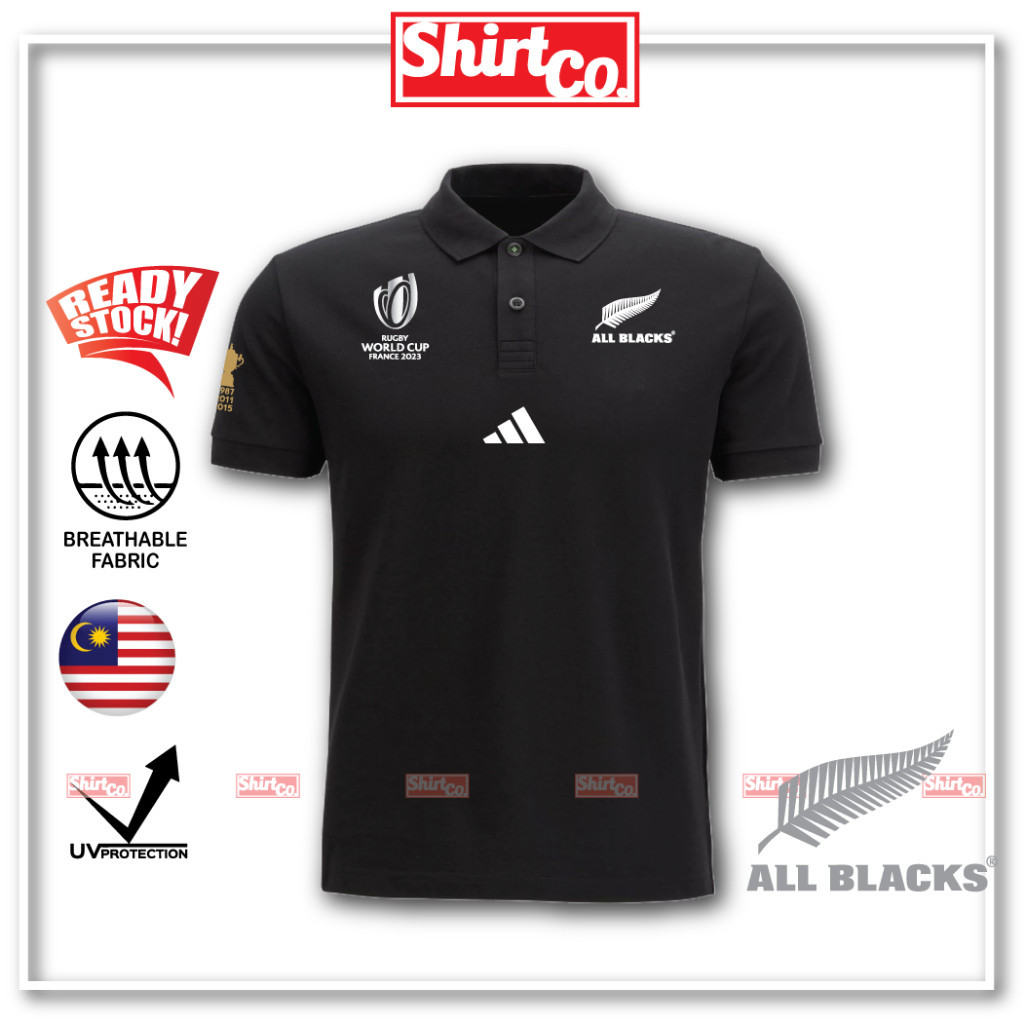 ALL BLACKS RUGBY เสื้อคอปก 5XL -XS Cotton (Rubgy) AllBlacks POLO
