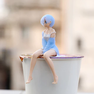 14ซม.อะนิเมะre❅lifeในโลกที ่ แตกต ่ างจากZero Action Figure Kawaii Ram Remนั ่ งลงรูปPVCรุ ่ นของเล ่ นคอลเลกชันตุ ๊ กตาเด ็ กของขวัญ