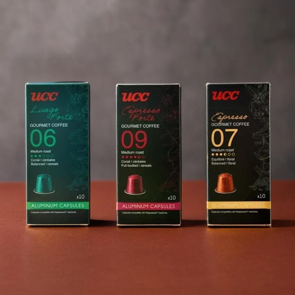 แคปซูลกาแฟ UCC สัมผัสประสบการณ์กาแฟระดับพรีเมียม เข้ากันได้กับเครื่อง  (10 แคปซูล, 50 กรัม)