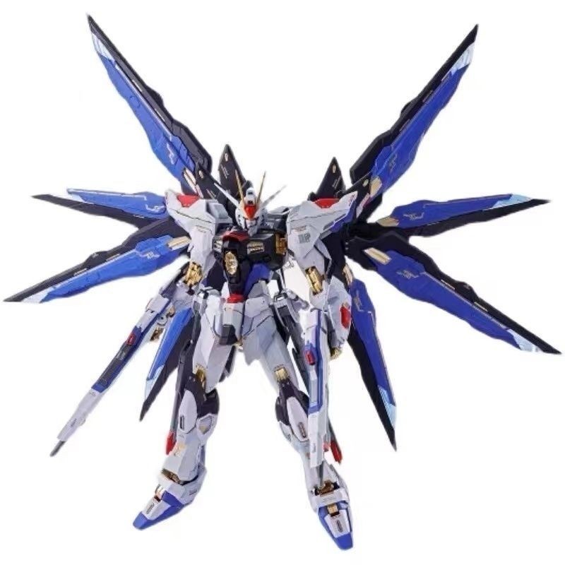 พร้อมสต็อก 23 ปีพิมพ์ซ้ํา MC Soul Blue Strike Freedom+Light Wing Set ยี่ห้อใหม่โครงกระดูกโลหะผสมผลิต