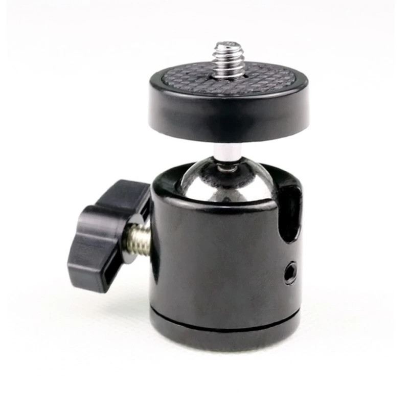 Mini Ball Head Screw Tripod Mount 360 Degree Rotating Mount Base Adapter for DSLR Camera Nikon IPhone 15 Pro Max