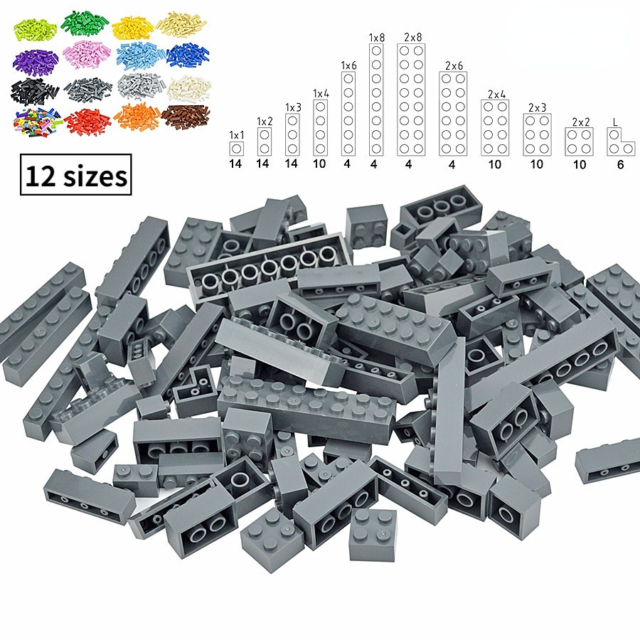 104 ชิ ้ นผสมหนารูปอาคารบล ็ อก 12 ขนาด 16 สีเข ้ ากันได ้ คลาสสิก Baseplate Leduo ของเล ่ นสร ้ างสรรค ์ สําหรับเด ็ ก