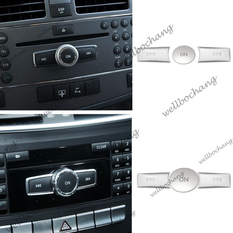 ปริมาณรถบนปุ่มสติกเกอร์ Trim Fit สําหรับ Mercedes Benz ABC ML CLS Class W204 GLK X204 E Class W212 อุปกรณ์รถยนต์