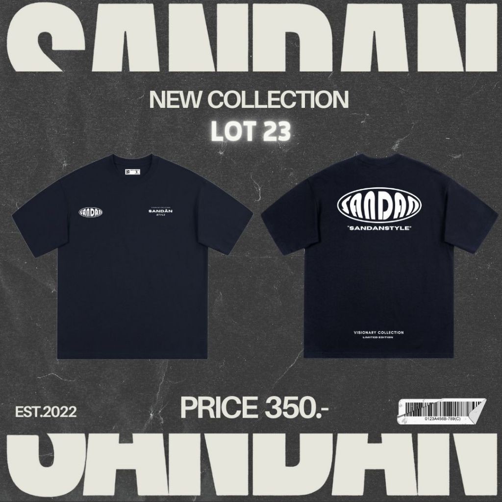 ใหม่ Sandan Oversize T-Shirt Cotton100% วงกลม
