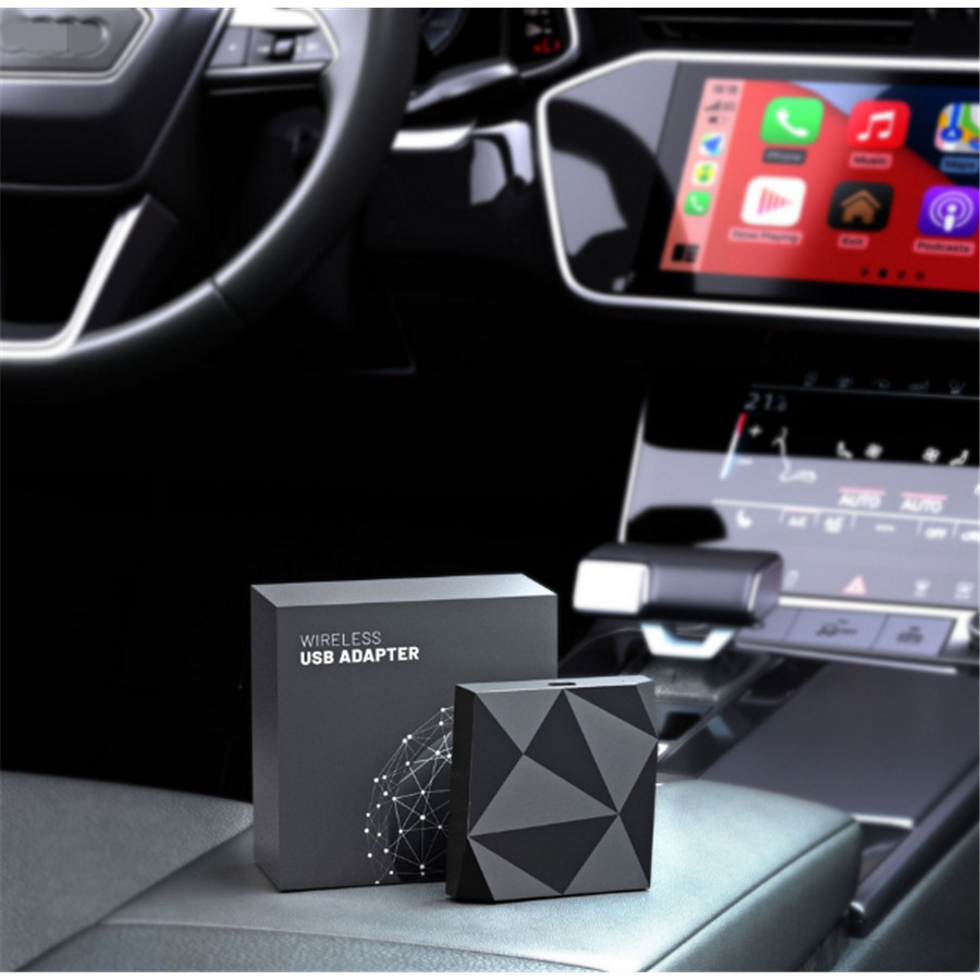รองรับอะแดปเตอร์ CarPlay ไร้สายแปลงโรงงานสาย CarPlay เป็นรถไร้สายเข้ากันได้กับรถยนต์พร้อมรถแบบมี