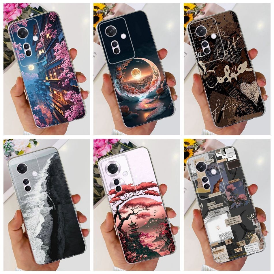 Oppo Reno11 F 5G กรณี Reno 11F CPH2603 2024 แฟชั ่ นทาสีซิลิโคนนุ ่ ม TPU เคสโทรศัพท ์