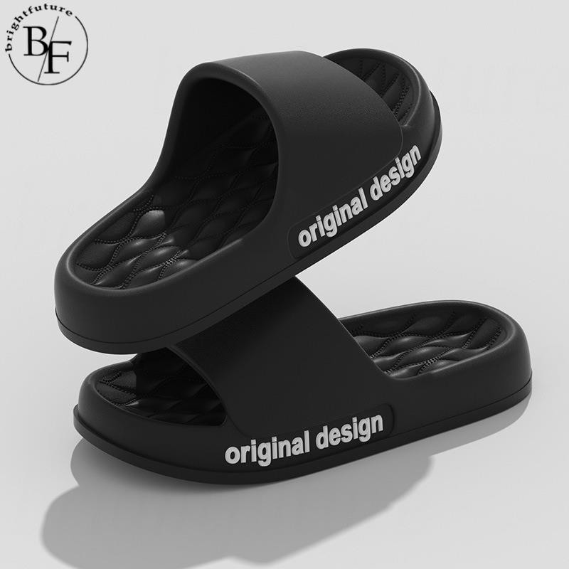 หนารองเท้าแตะชายหาดฤดูร้อน Ultra Light Soft Sole Eva Cloud Slides รองเท้าแตะผู้ชายผู้หญิงบ้านห้องน้ํา Anti Slip Flip Flops