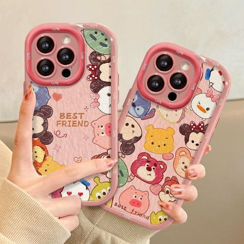 เหมาะสําหรับ iPhone 11 12 Pro Max X XR XS Max SE 7 Plus 8 Plus iPhone 13 Pro Max iPhone 14 15 Pro Max Pop แฟชั่นที่ไม่ซ้ํากันสัตว์น่ารักสไตล์ INS