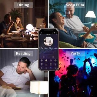 tuya rgb smart wifi ไฟ LED หลอดไฟ 6W E14 AC220V แอพควบคุมหลอดไฟ LED ทำงานร่วมกับ Alexa Google Assistant สำหรับการตกแต่งบ้าน
