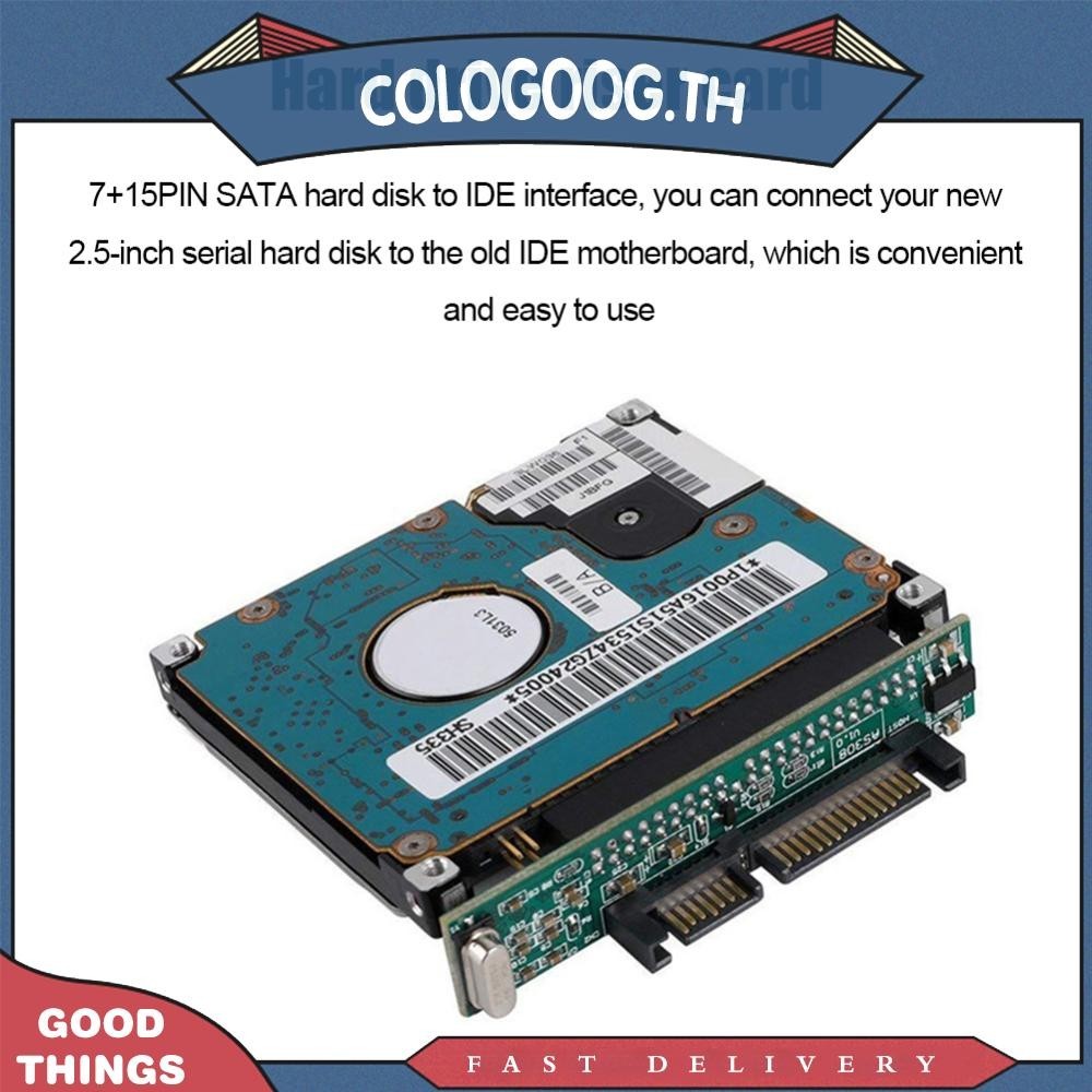 2.5in SATA to IDE SSD การ์ดอะแดปเตอร์ Mini 7 +15-Pin ถึง 44 พินตัวแปลงฮาร์ดไดรฟ์
