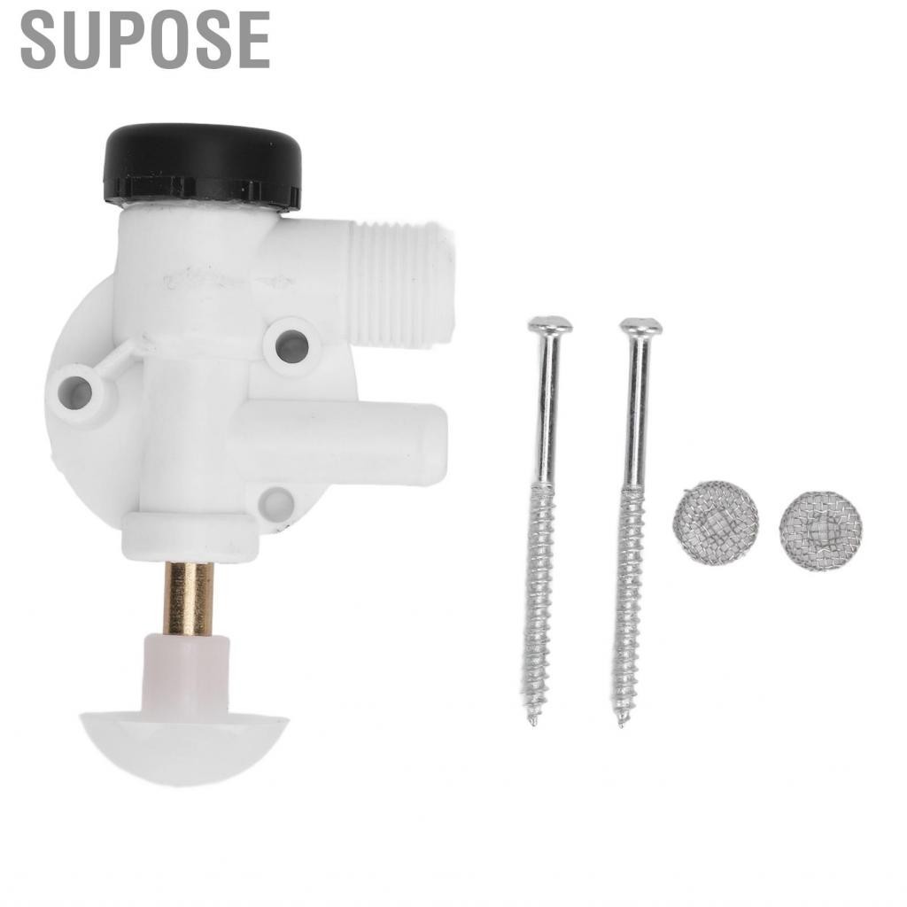 Supose RV Toilet Valve Parts  385314349 Leakproof Stable Water Pressure ABS Kit for Pedal Flush Toile