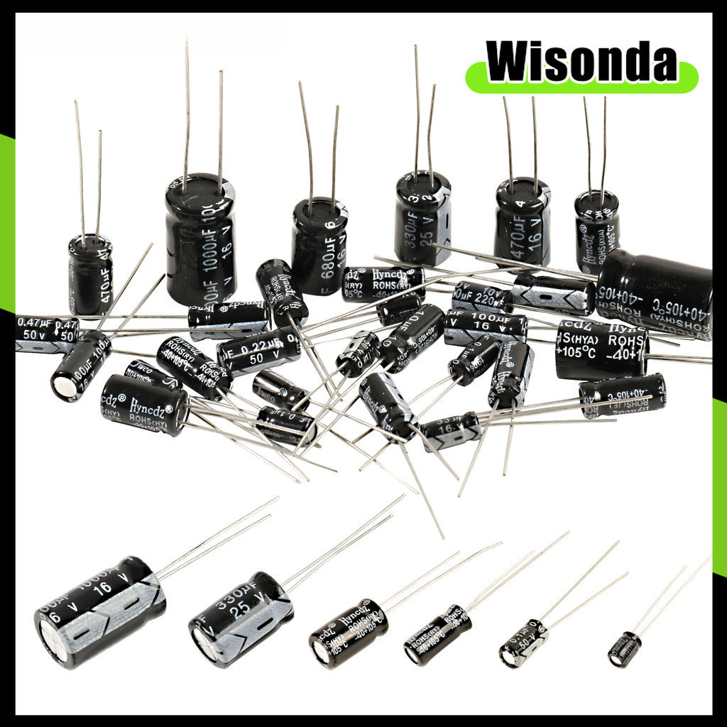 1pcs-50pcs 50V อลูมิเนียม Electrolytic Capacitor 0.1UF 0.22/0.33/0.47UF 1UF 10UF 22UF 33UF 47UF 68UF
