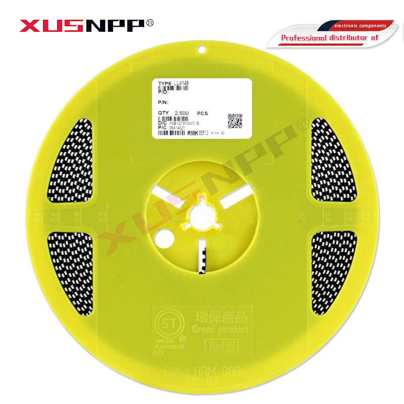 2500PCS LL4148 LL-34 SMD 1N4148 IN4148 ความเร็วสูงเปลี่ยนส่วนประกอบอิเล็กทรอนิกส์