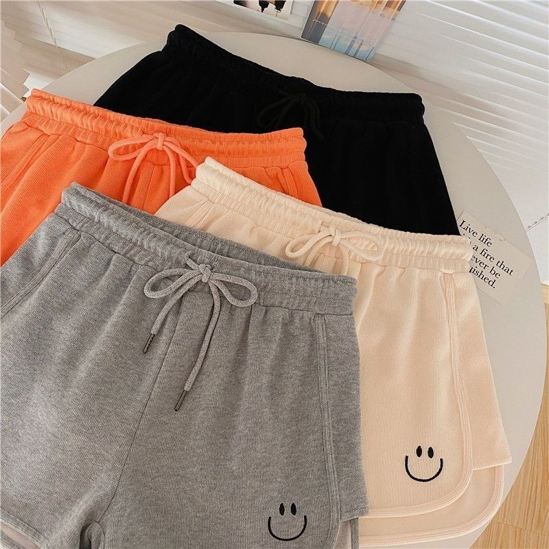 Kid Shorts(16-51kg) Boy Girl Sport Shorts Fashion Korean Styleเย็บปักถักร้อยเอวยางยืดกางเกงขาสั้นเด็ก