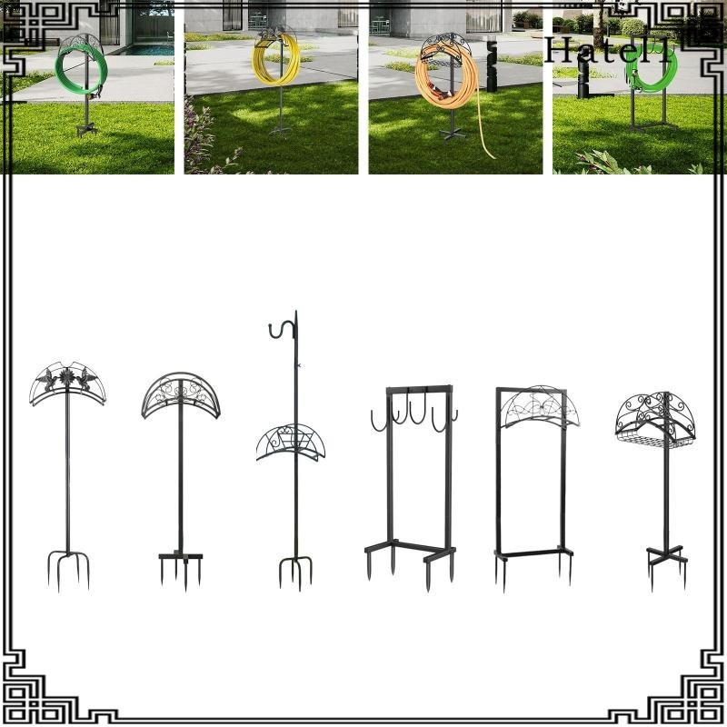[Hatel ] Garden Hose Reel Holder Garden Pipe Stand สําหรับเตียงดอกไม ้ แผ ่ นผัก