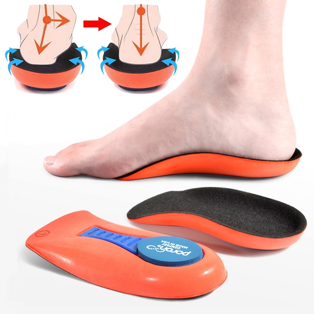Orthopedic Gel Insoles สําหรับ Plantar Fasciitis Orthotics แบนฟุตพื ้ นรองเท ้ าส ้ น Spur Treatment บรรเทาอาการปวดรองเท ้ าเบาะ Pads