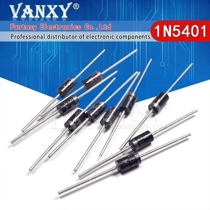 20PCS 1N5401 IN5401 Rectifier Diode 3A 100V ส่วนประกอบอิเล็กทรอนิกส์ vanxy