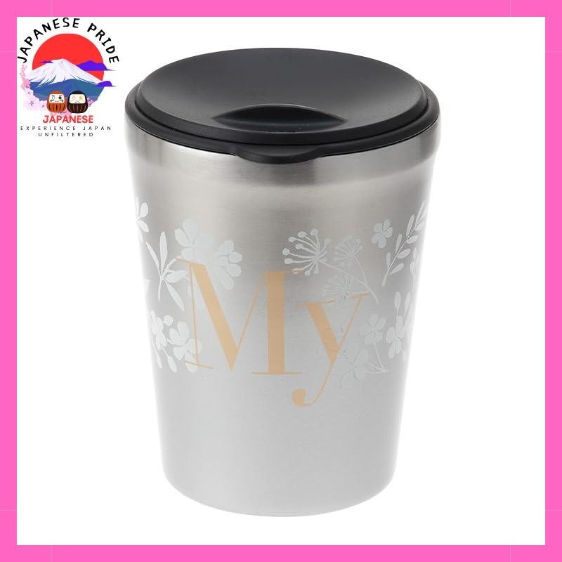 [Direct fromJapan] tyeso tumblerMaehata tumbler, initial cup, stainless steel with lid, fluffy veil, vacuum insulated, insulated to keep warm or cold, anti-condensation, 260ml My 68607