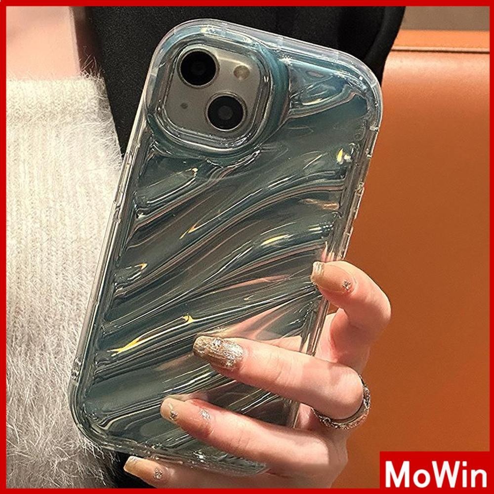 Mowin - เข้ากันได้สำหรับ 15 เคสไอโฟน11 เคส iphone 11 สำหรับ 14 Pro Max เคส iPhone เคสใสสะท้อนแสงเลเซ