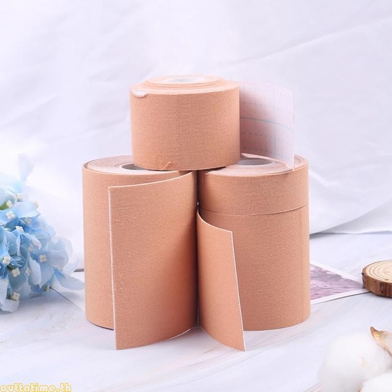 เวลา 1 ม้วน 5M ผู้หญิง Boob เทป Bra Self-Adhesive Push Up ที่มองไม่เห็นฝาครอบหัวนมไม่มีรอยต่อ Lift Up Intimates สายรัด