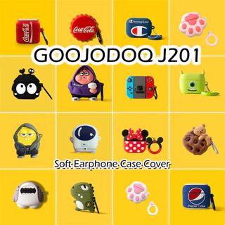พร้อมส่ง! นําไปใช้กับ GOOJODOQ J201 เคส Case เคสหูฟัง การ์ตูนซอก ซิลิโคนนุ่ม เคส เคสหูฟัง NO.1
