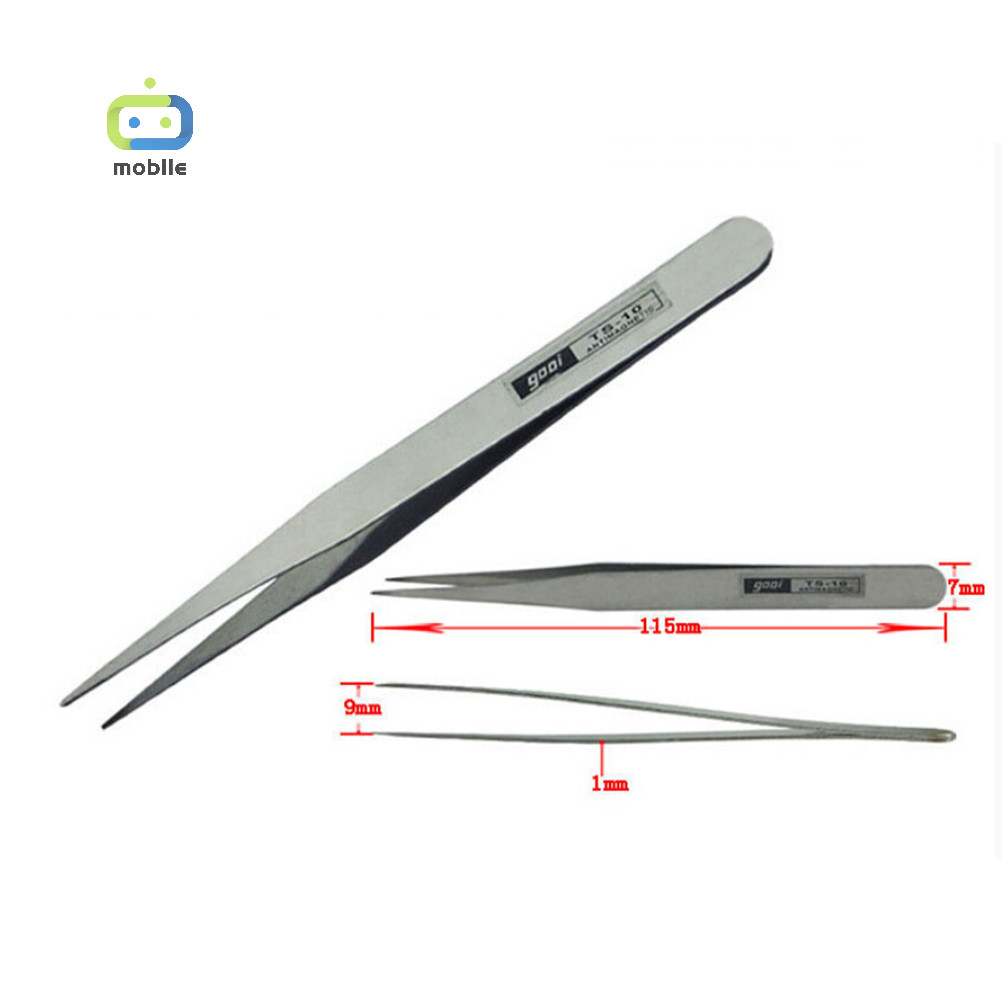 [maygood ] 1 ชิ ้ นป ้ องกันแม ่ เหล ็ กสแตนเลสแหนบคีม Fine ชุดบํารุงรักษาซ ่ อมเครื ่ องมือ {TH }