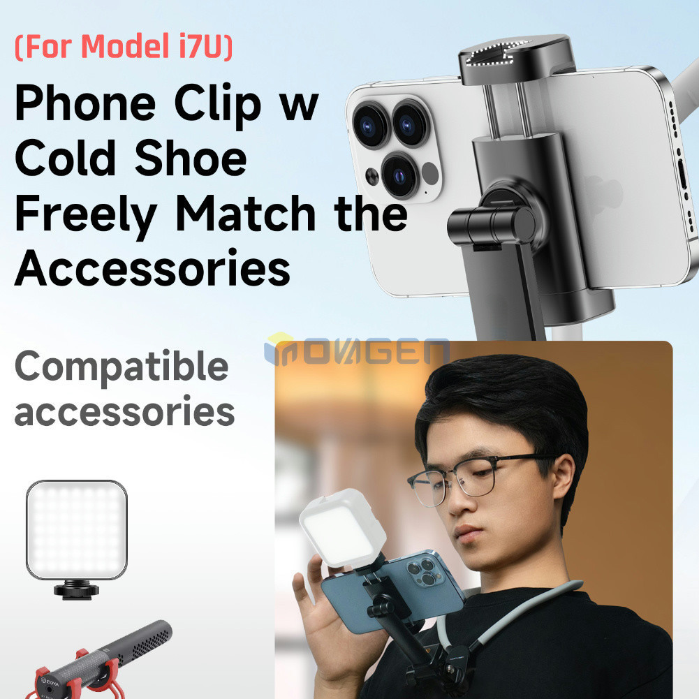 Inovagen Magnetic Anti-Shake Neck Mount ผู้ถือโทรศัพท์สําหรับโทรศัพท์และ Action กล้อง DJI,GoPro Max,Insta360,เติมแสงใช้งานร่วมกับ,POV/Vlog สายคล้องคอผู้ถือ Lanyard - รูปที่ 4