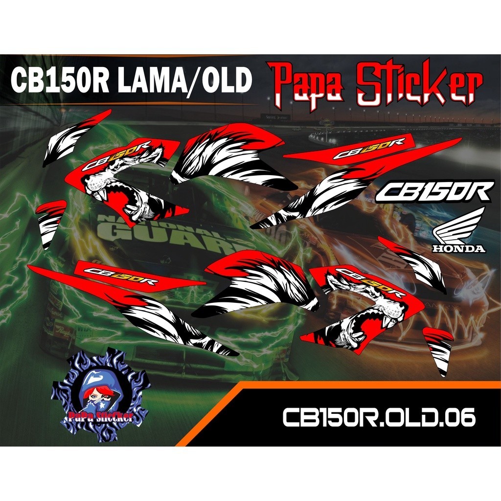 Striping CB150R / CB 150 R เก่า/เก่า 2015 หลากหลายสติกเกอร์สติกเกอร์ Scotlite รถจักรยานยนต์ Lis List Body 06