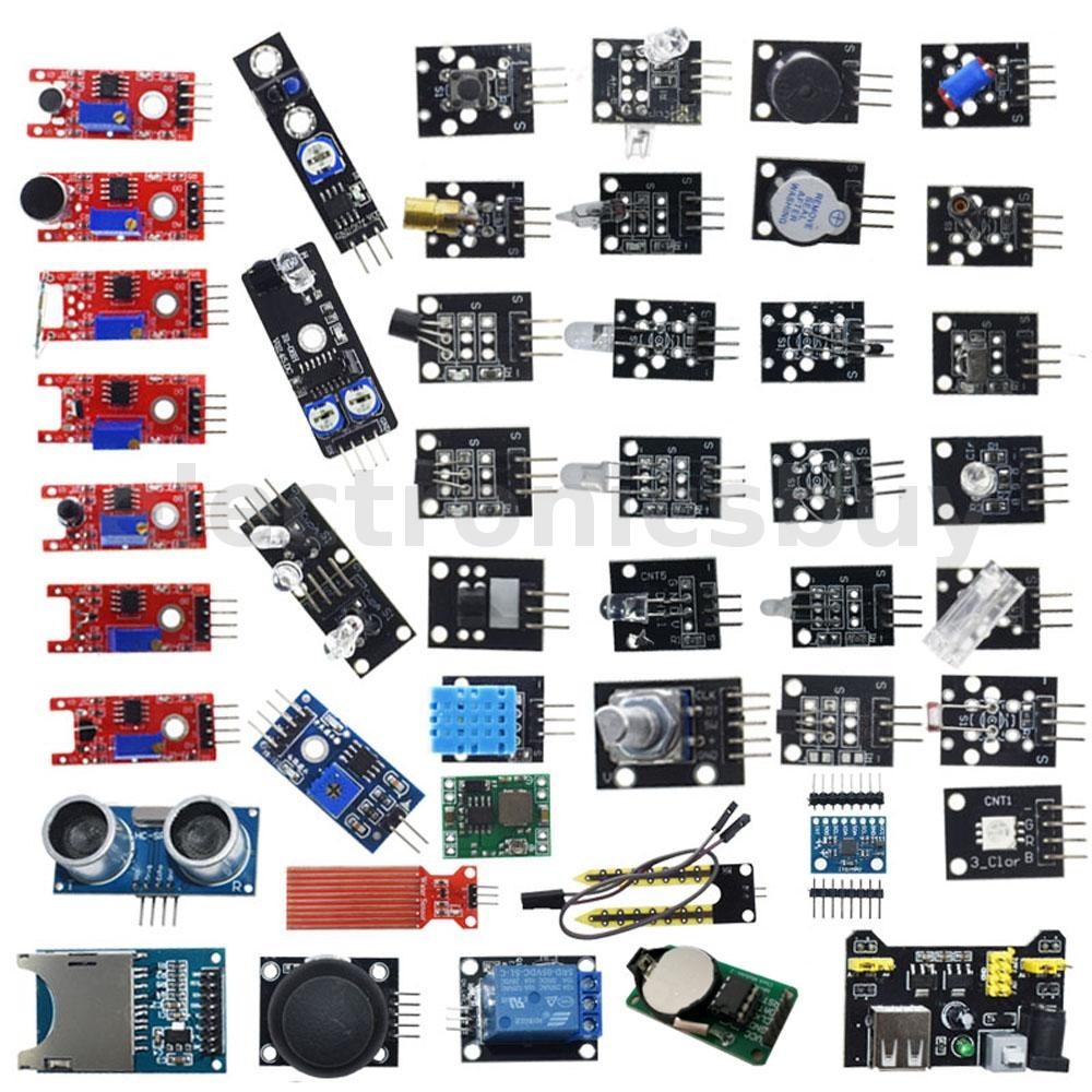 Geekcreit 45 In 1 โมดูลเซ ็ นเซอร ์ ชุดเริ ่ มต ้ นอัพเกรดรุ ่ นสําหรับ Arduino UN0 R3 MEGA2560 ถุงพ